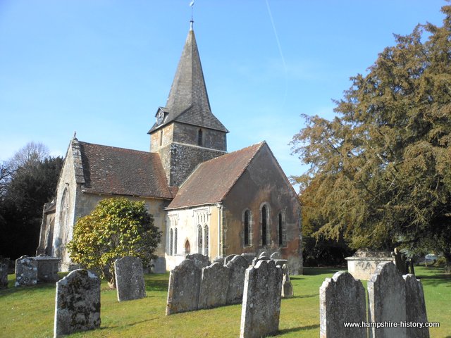 Church close to Bramshott Mills