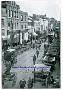 Portsmouth Hampshire an old Photograph from my grandfather's papers when the Horse and Cart was still the main mode of transport.