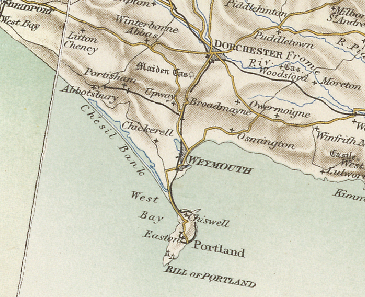 Map Melcombe Regis Dorset