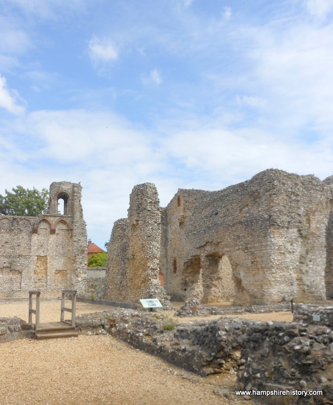 12th century Wolvesley Palace ruins Winchester