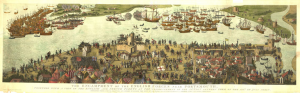 Cowdray Engraving of the Battle of the Solent