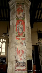 C15th Mural St Lawrence's Church Alton