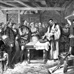 Virginia Dare baptised on Roanoke