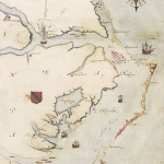 Roanoke voyages map