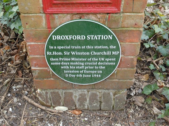 Plaque memorial Droxford