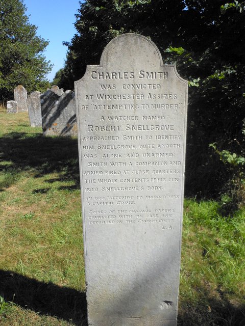 Charles Smith poacher headstone