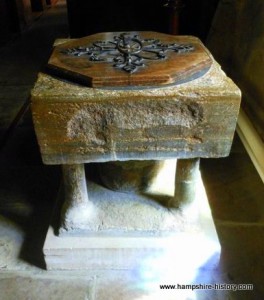 Baptismal font Buriton