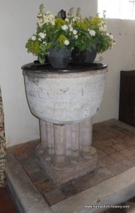 Baptismal font Hurstbourne Tarrant