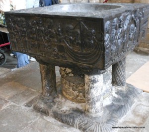 The Tournai Font Winchester Cathedral Hampshire