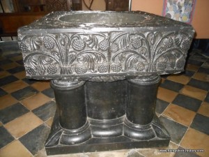 Tournai font St Mary Bourne Hampshire