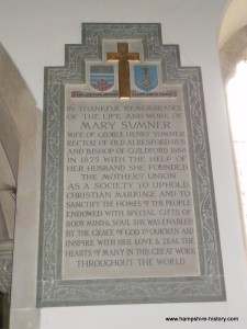 Mary Sumner Memorial St Mary the Virgin Old Alresford
