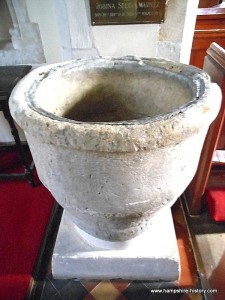 Baptismal font Newton Valance