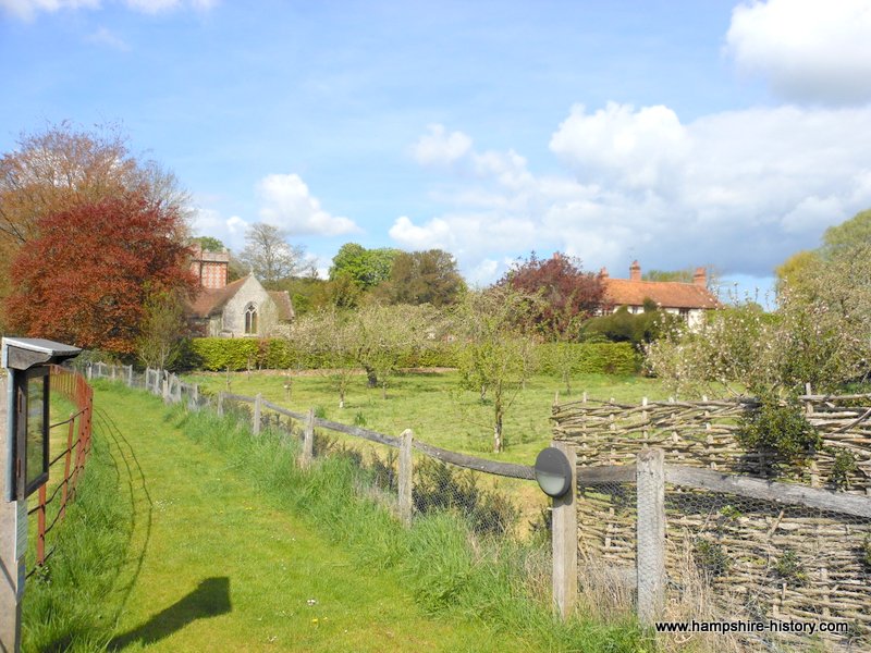 Kimpton Church and it's orchard