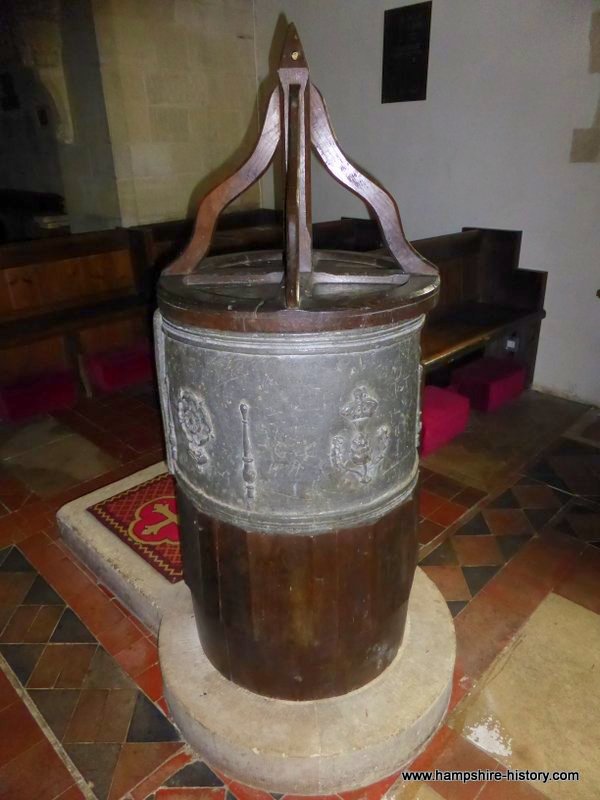 St Thomas Church Font Tangley Hampshire history