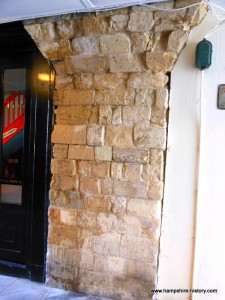 A tiny alley way in Winchester has a vestige of what once was the site of William the Conqueror's palace and a little way along the church of St Lawrence