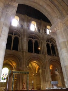 Norman architecture in Romsey Abbey