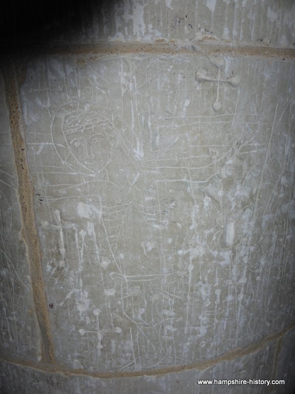 Kings Somborne church carvings