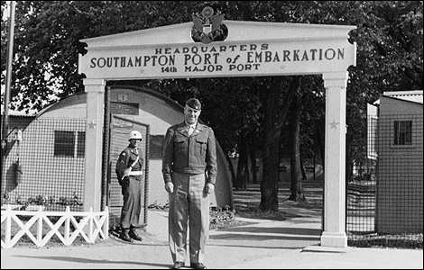 Troops were making their way whicha t this point in time was the largest Naval and Military base in the world, Southampon.