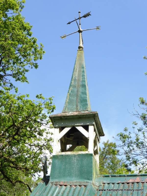 Bramdean church in the woods