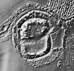 Merdon Castle LIDAR Photo © Open Source Environment Agency LIDAR